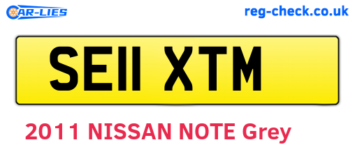 SE11XTM are the vehicle registration plates.
