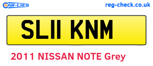 SL11KNM are the vehicle registration plates.