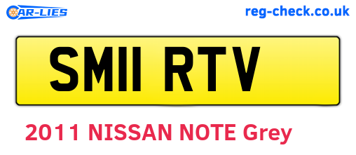 SM11RTV are the vehicle registration plates.
