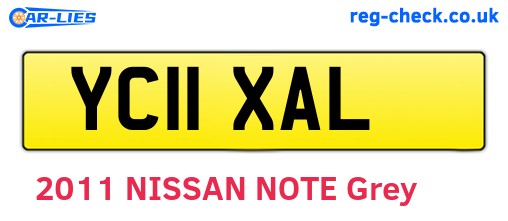 YC11XAL are the vehicle registration plates.