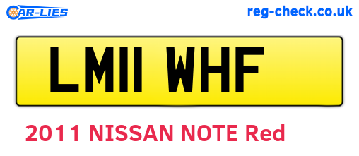 LM11WHF are the vehicle registration plates.
