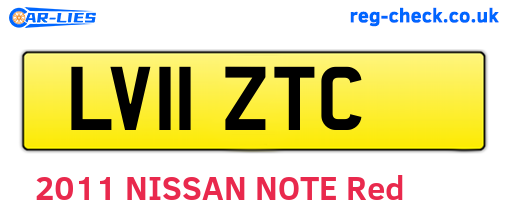 LV11ZTC are the vehicle registration plates.