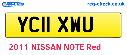 YC11XWU are the vehicle registration plates.