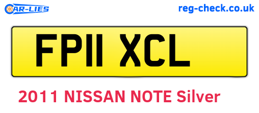 FP11XCL are the vehicle registration plates.