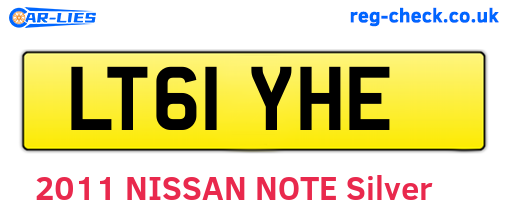 LT61YHE are the vehicle registration plates.