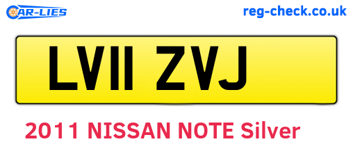 LV11ZVJ are the vehicle registration plates.