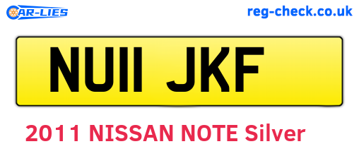 NU11JKF are the vehicle registration plates.