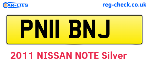 PN11BNJ are the vehicle registration plates.