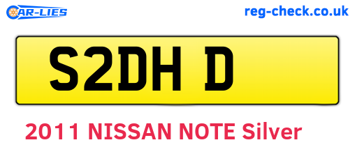 S2DHD are the vehicle registration plates.