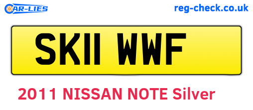 SK11WWF are the vehicle registration plates.