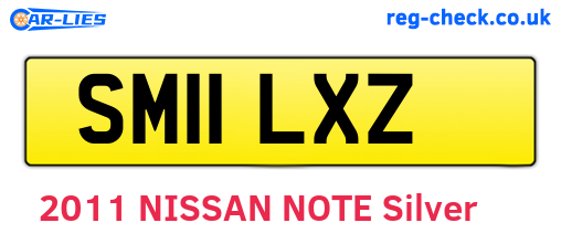 SM11LXZ are the vehicle registration plates.
