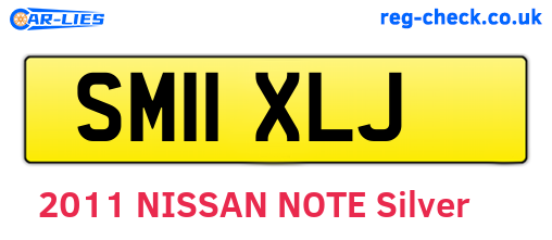 SM11XLJ are the vehicle registration plates.