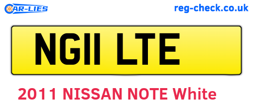 NG11LTE are the vehicle registration plates.