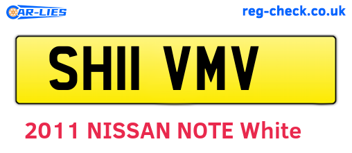 SH11VMV are the vehicle registration plates.