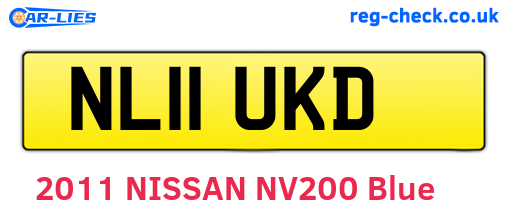 NL11UKD are the vehicle registration plates.