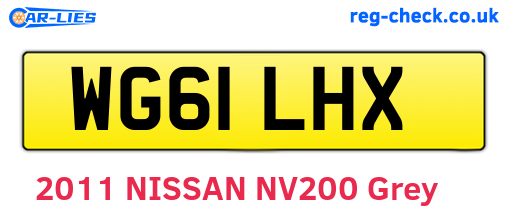 WG61LHX are the vehicle registration plates.