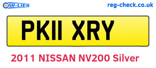 PK11XRY are the vehicle registration plates.