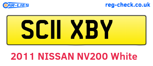 SC11XBY are the vehicle registration plates.