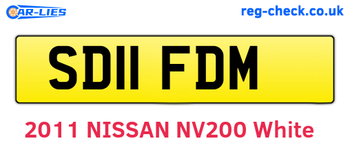 SD11FDM are the vehicle registration plates.
