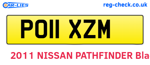 PO11XZM are the vehicle registration plates.