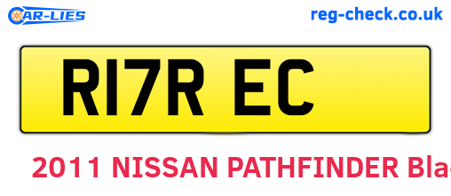 R17REC are the vehicle registration plates.