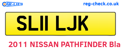 SL11LJK are the vehicle registration plates.