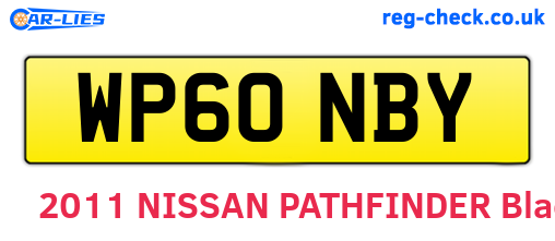 WP60NBY are the vehicle registration plates.