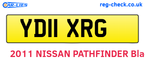 YD11XRG are the vehicle registration plates.