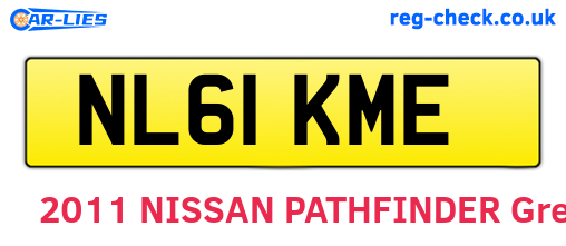 NL61KME are the vehicle registration plates.