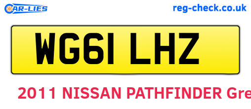 WG61LHZ are the vehicle registration plates.