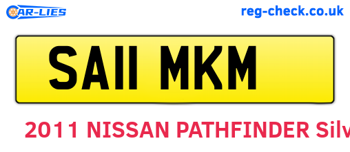 SA11MKM are the vehicle registration plates.