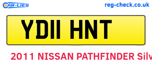 YD11HNT are the vehicle registration plates.