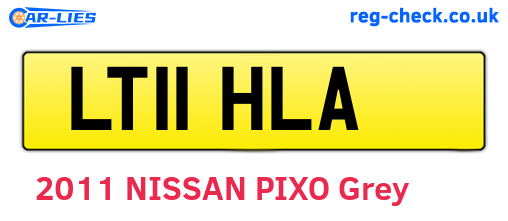 LT11HLA are the vehicle registration plates.