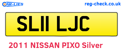 SL11LJC are the vehicle registration plates.