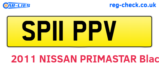 SP11PPV are the vehicle registration plates.