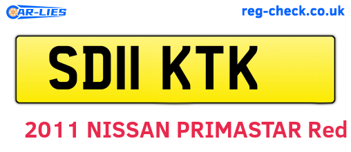 SD11KTK are the vehicle registration plates.