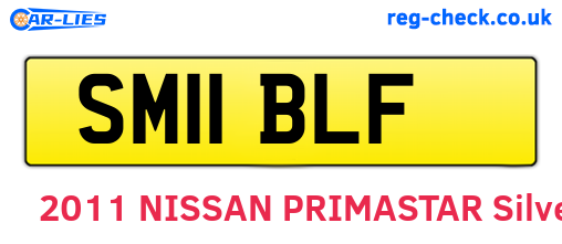 SM11BLF are the vehicle registration plates.