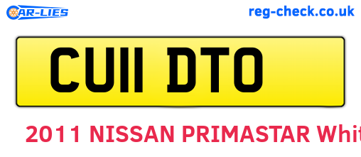CU11DTO are the vehicle registration plates.