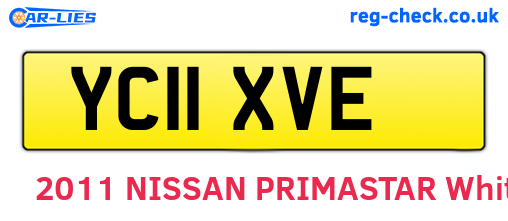 YC11XVE are the vehicle registration plates.