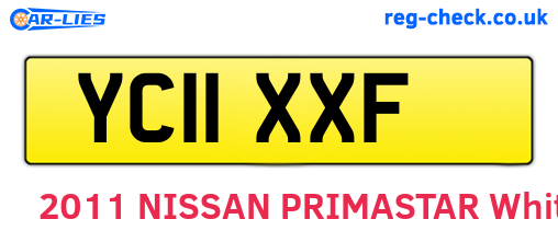 YC11XXF are the vehicle registration plates.