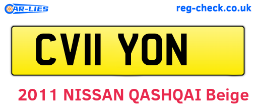 CV11YON are the vehicle registration plates.