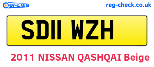 SD11WZH are the vehicle registration plates.