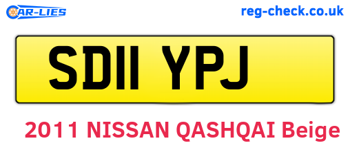 SD11YPJ are the vehicle registration plates.