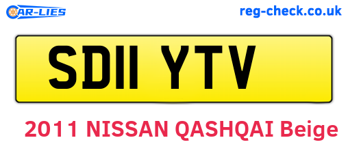SD11YTV are the vehicle registration plates.