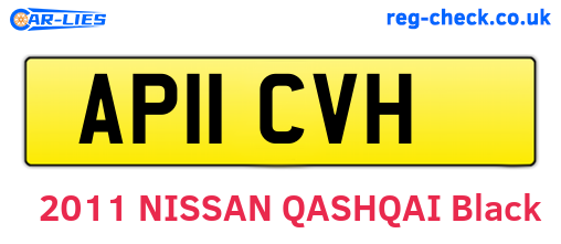 AP11CVH are the vehicle registration plates.