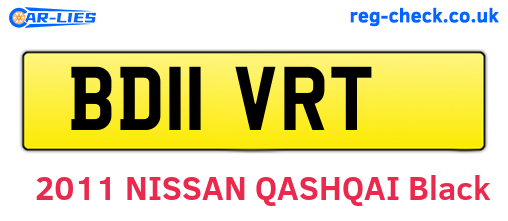 BD11VRT are the vehicle registration plates.