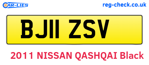 BJ11ZSV are the vehicle registration plates.