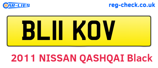 BL11KOV are the vehicle registration plates.