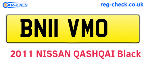 BN11VMO are the vehicle registration plates.