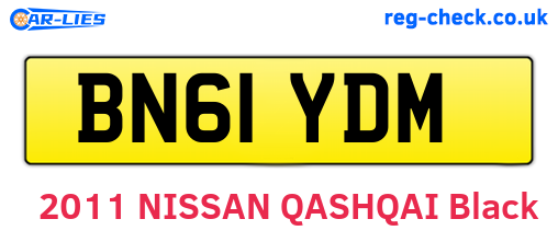BN61YDM are the vehicle registration plates.